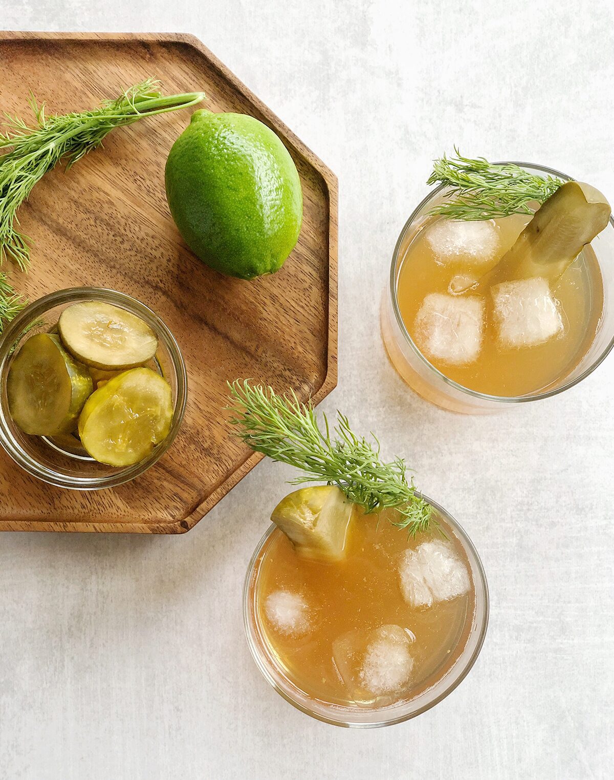 Juices and Bloody Mixes in jars with fresh ingredients